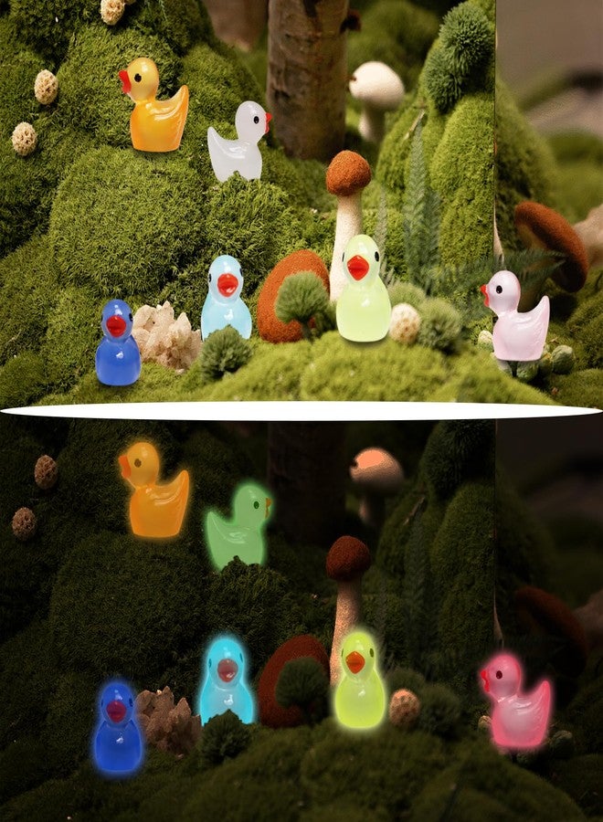 IEUHDKWL Mini Resin Ducks Luminous 16 Colors Tiny Ducks Miniature Duck Glow in The Dark Hide Glow in The Dark Miniature Figures for Micro Landscape Aquarium Party Decor (128PCS) - Image 4